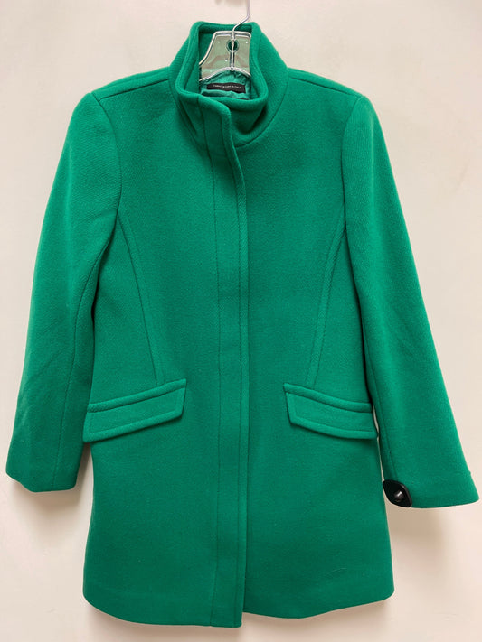 Coat Wool By Talbots In Green, Size: S