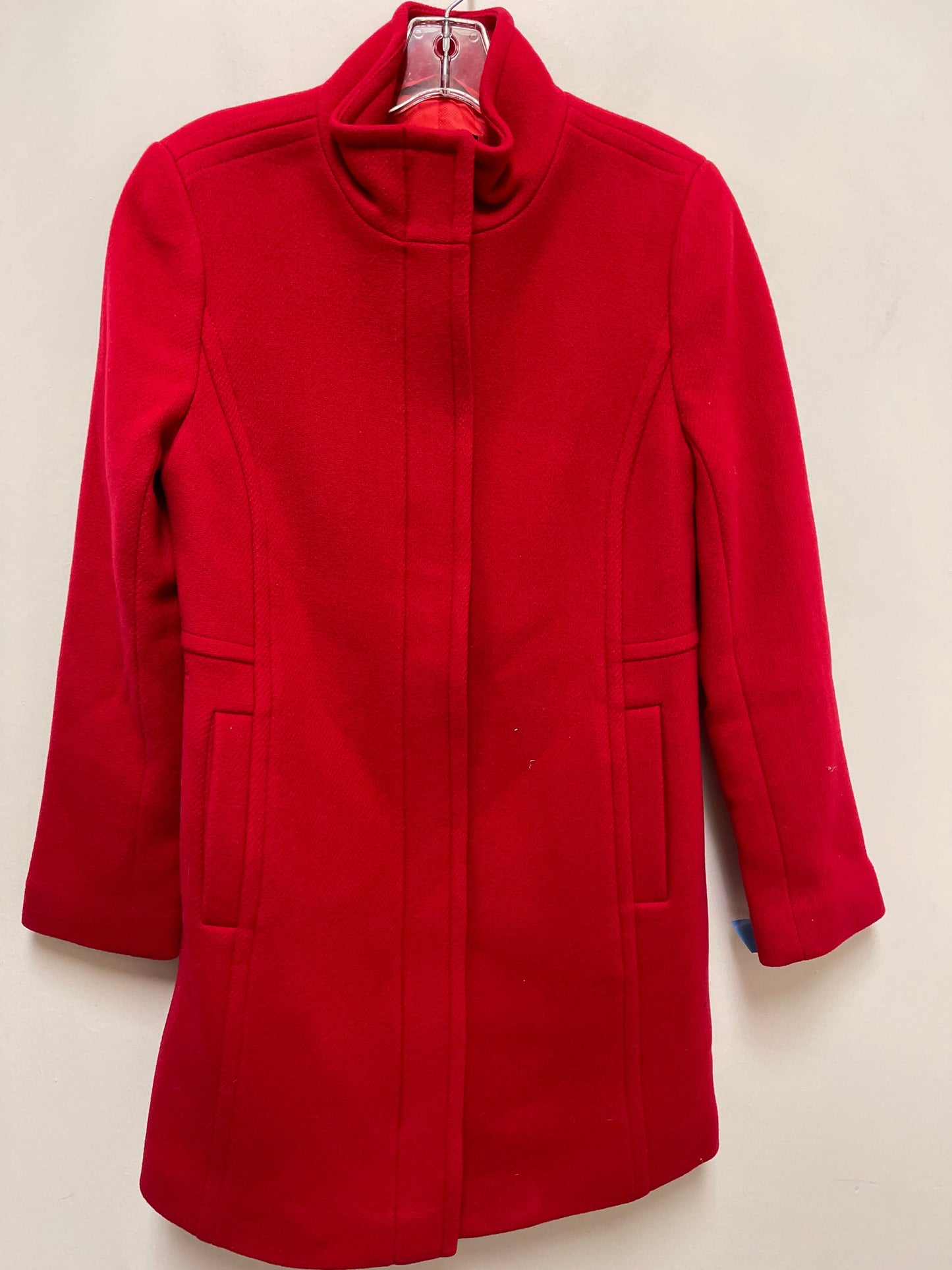 Coat Wool By Talbots In Red, Size: S