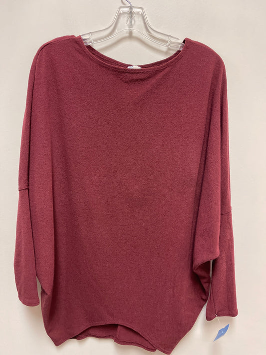 Top Long Sleeve By Blue Rain In Red, Size: S