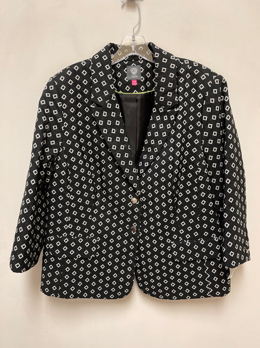 Blazer By Vince Camuto In Black & White, Size: 1x