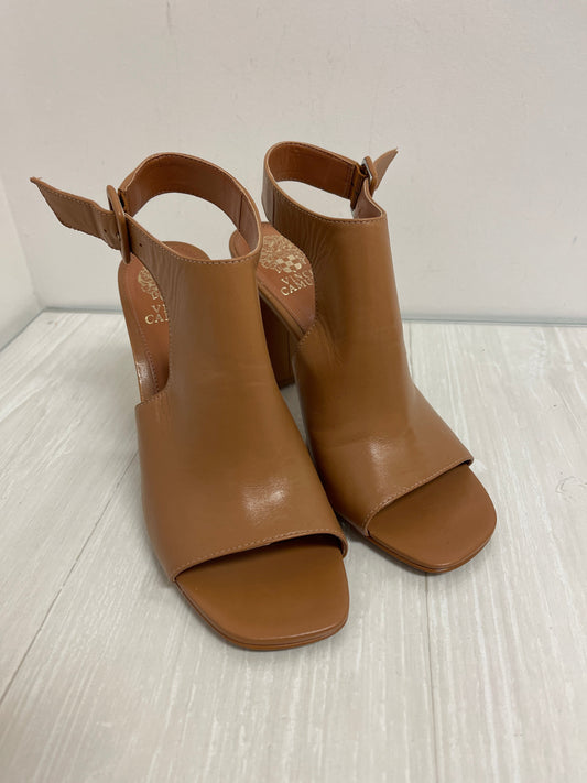 Sandals Heels Block By Vince Camuto In Brown, Size: 8.5