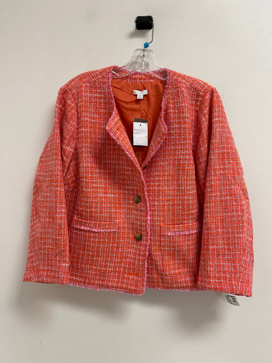 Blazer By J. Jill In Orange & Pink, Size: Lp