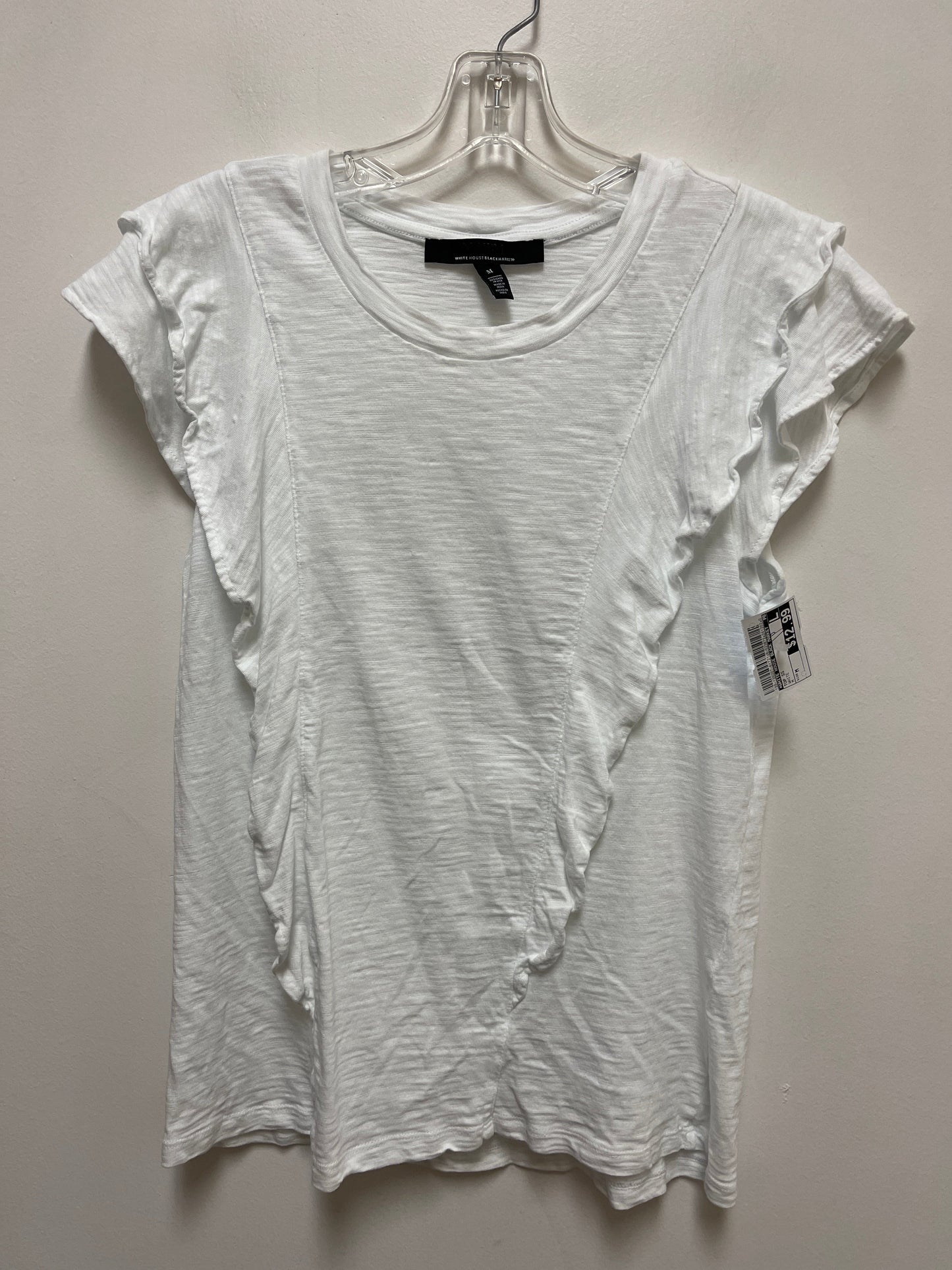 Top Short Sleeve By White House Black Market In White, Size: M