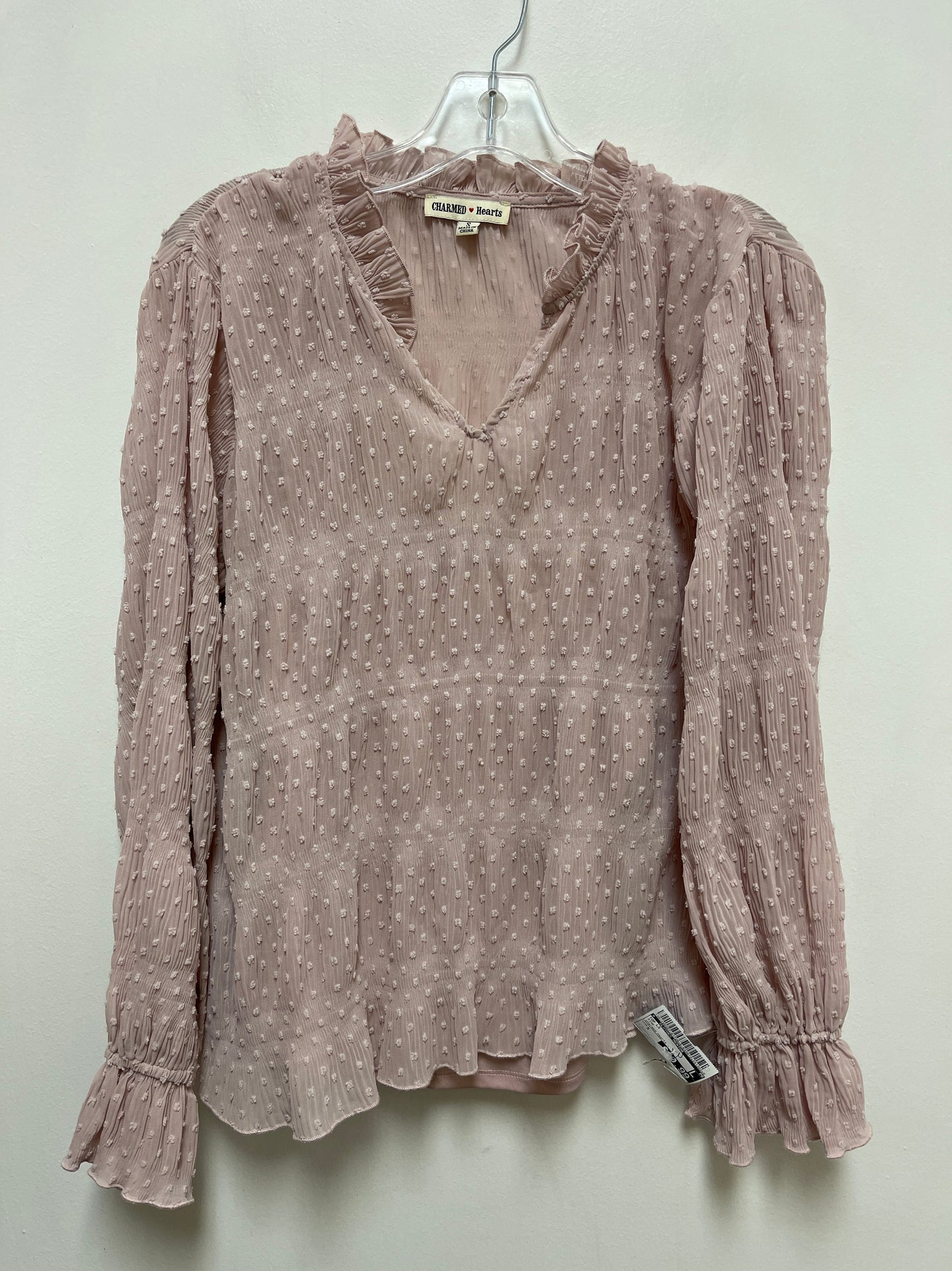 Top Long Sleeve By Clothes Mentor In Pink, Size: S