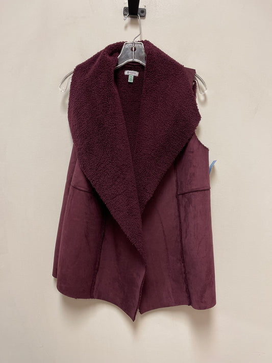 Vest Faux Fur & Sherpa By Susina In Purple, Size: M