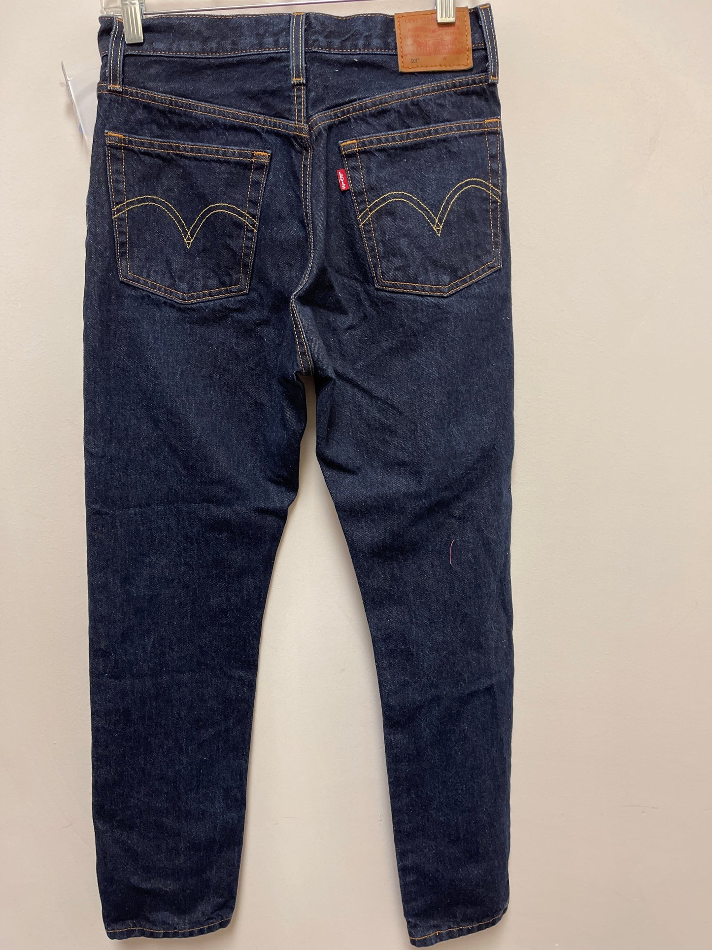 Jeans Straight By Levis In Blue Denim, Size: 4