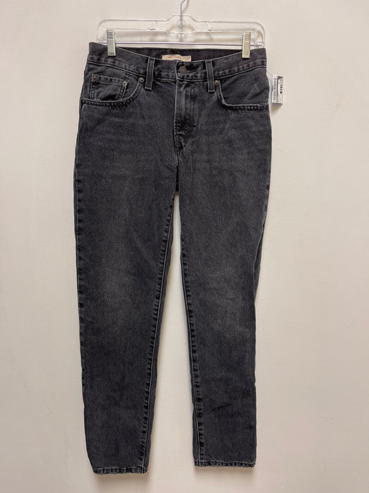 Jeans Straight By Levis In Grey Denim, Size: 4