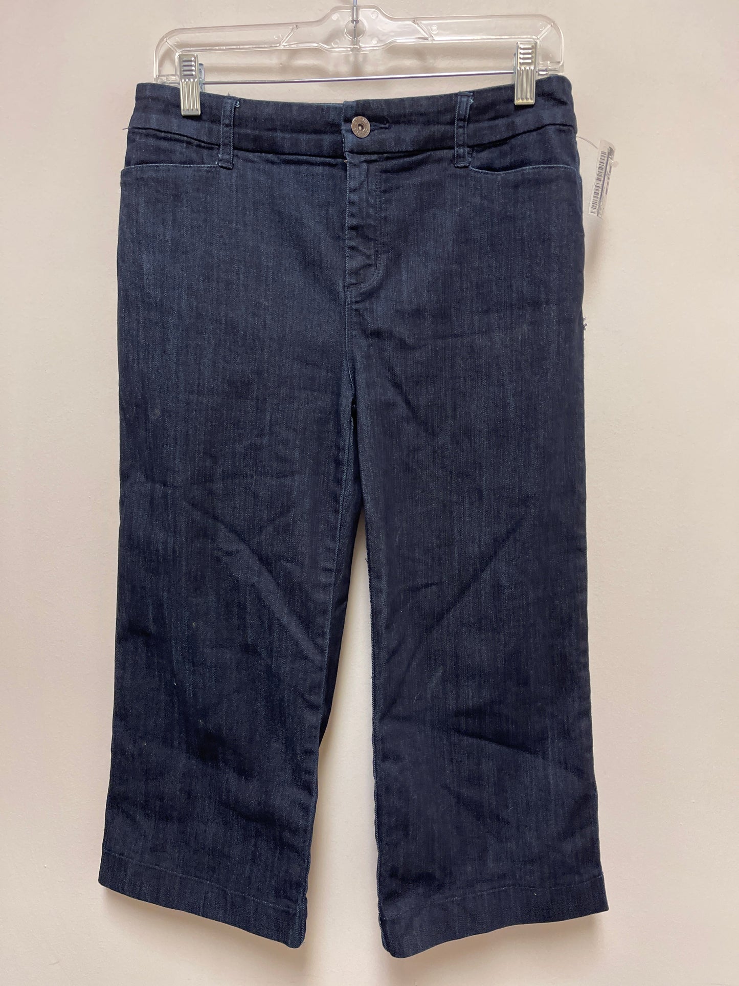 Jeans Cropped By Chicos In Blue Denim, Size: 4