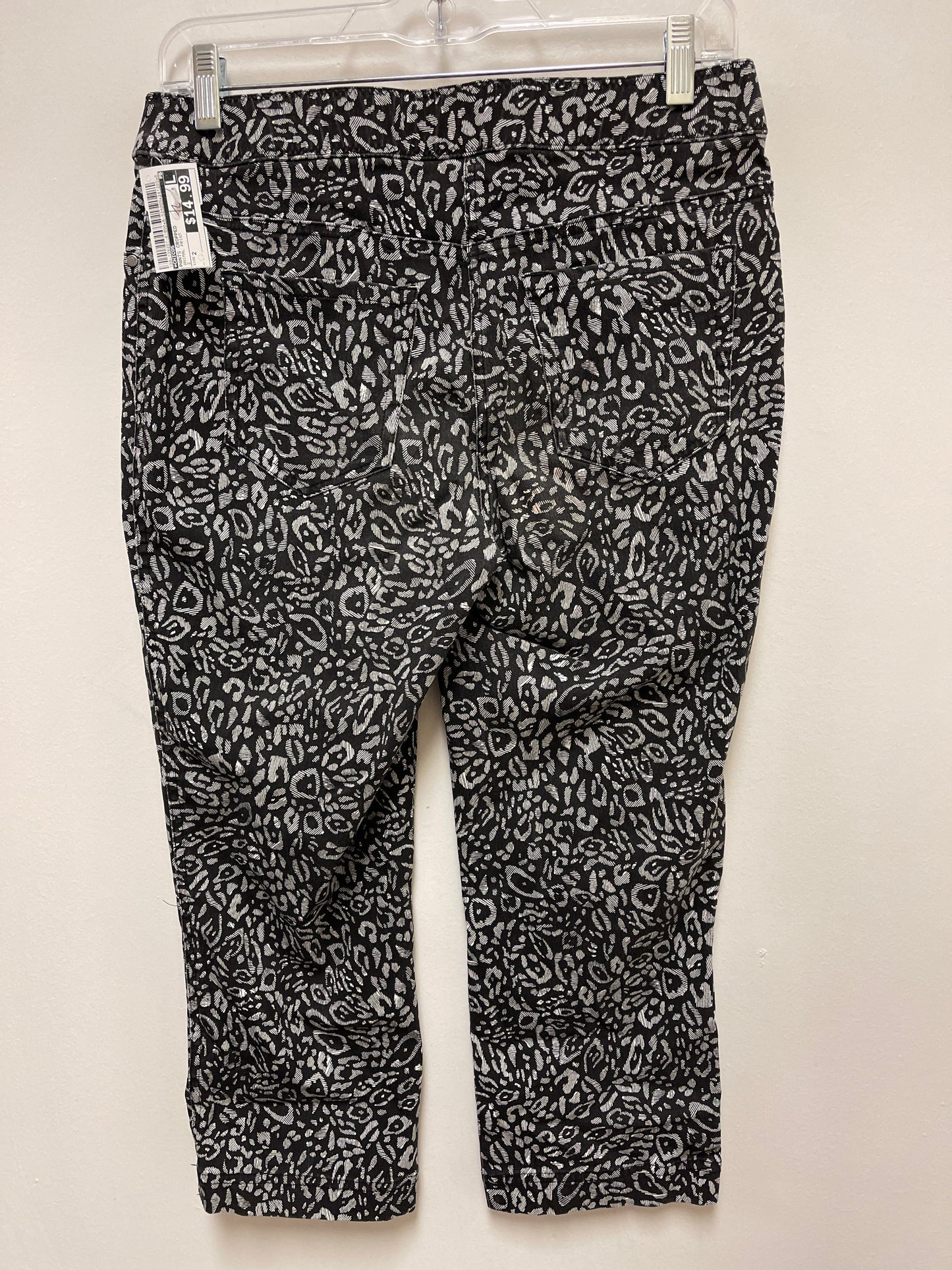 Pants Cropped By Chicos In Animal Print, Size: 2