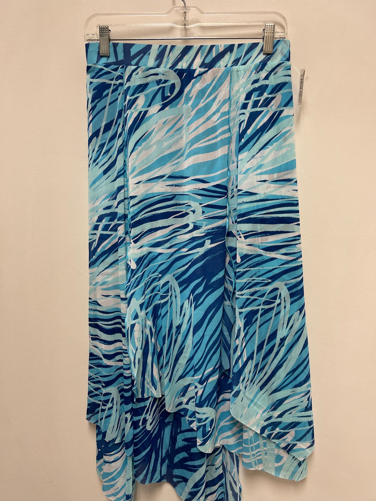 Skirt Maxi By Chicos In Blue & White, Size: 4