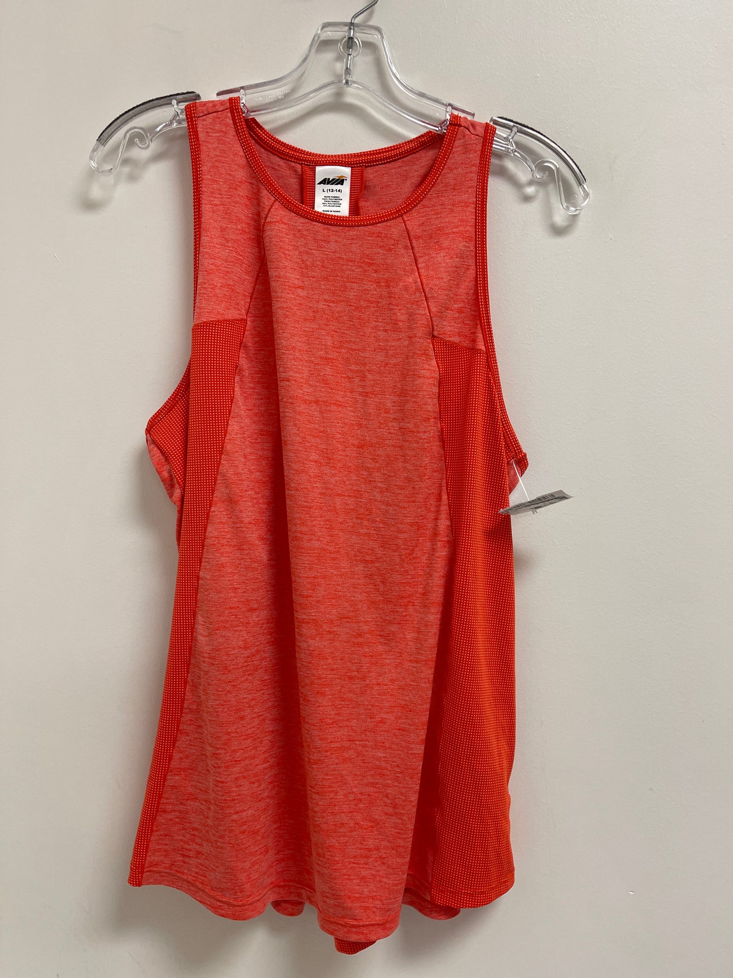 Athletic Tank Top By Avia In Orange, Size: L