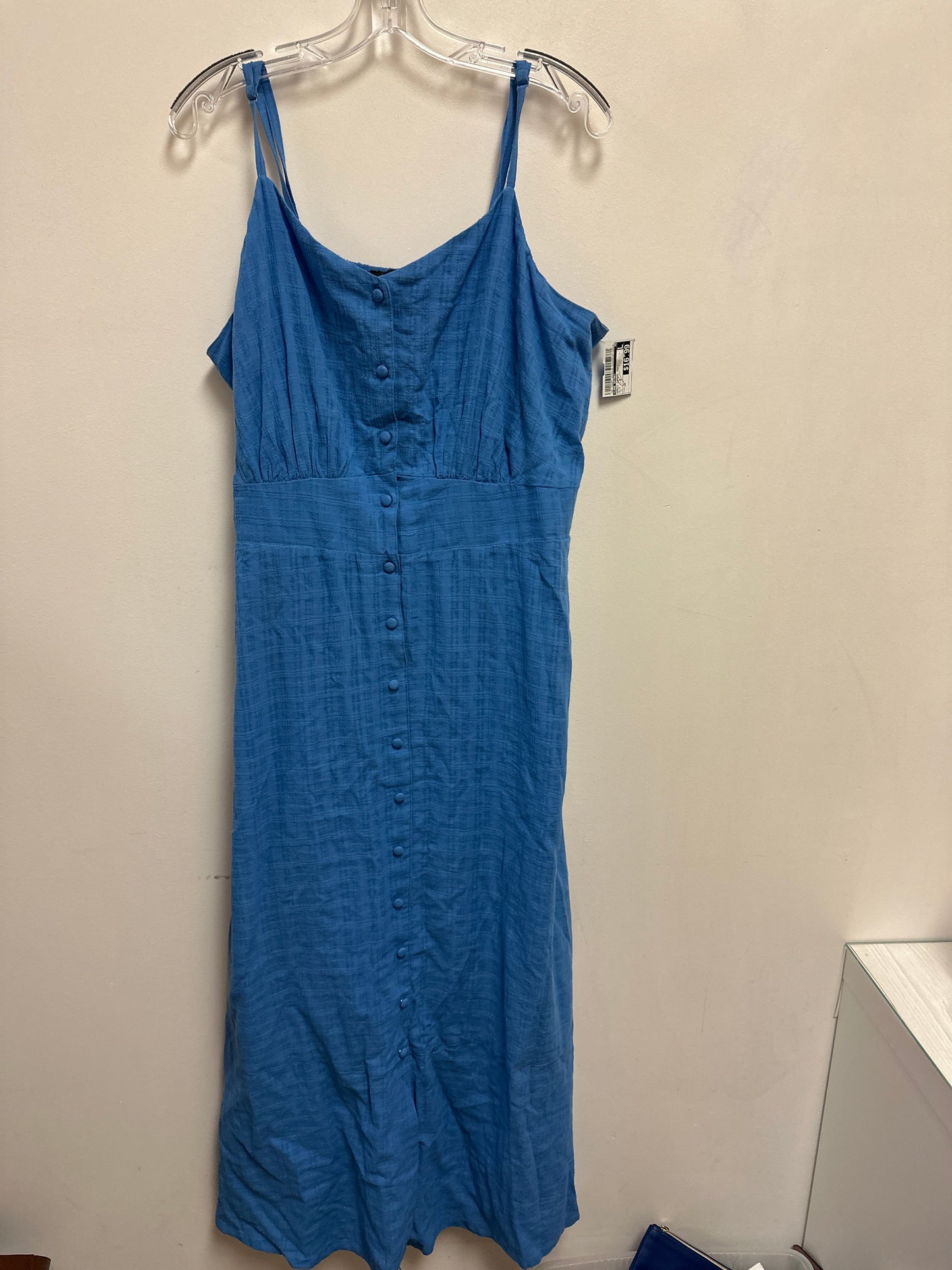 Dress Casual Maxi By Lane Bryant In Blue, Size: 1x