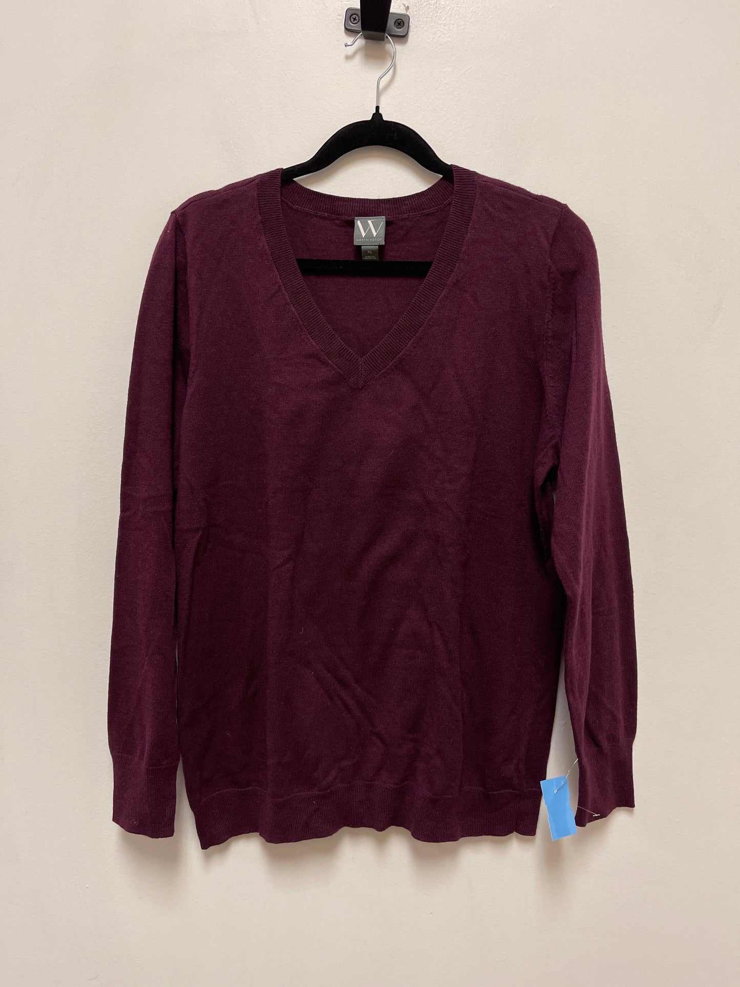 Sweater By Worthington In Purple, Size: Xl