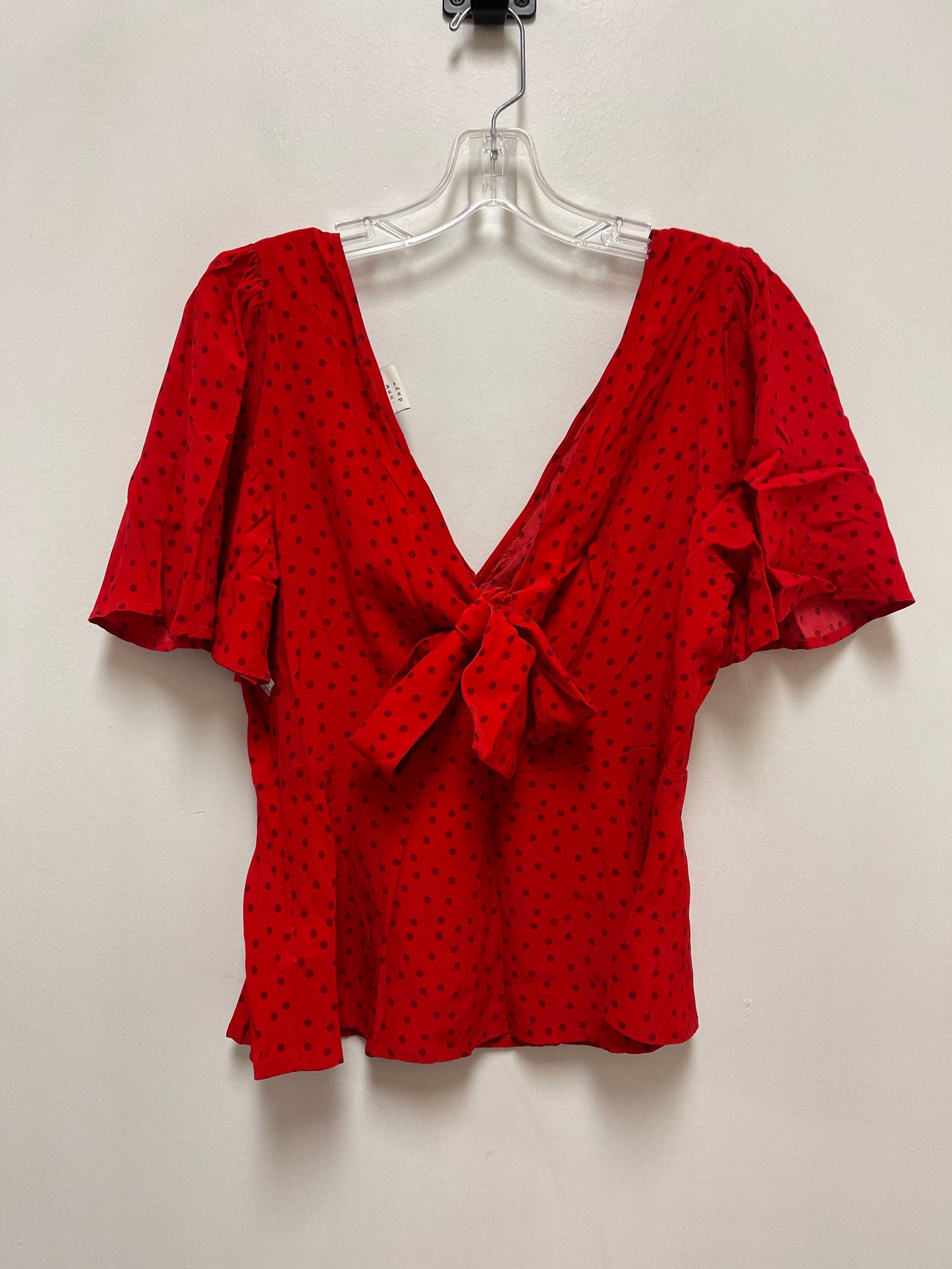 Top Short Sleeve By A New Day In Red, Size: S