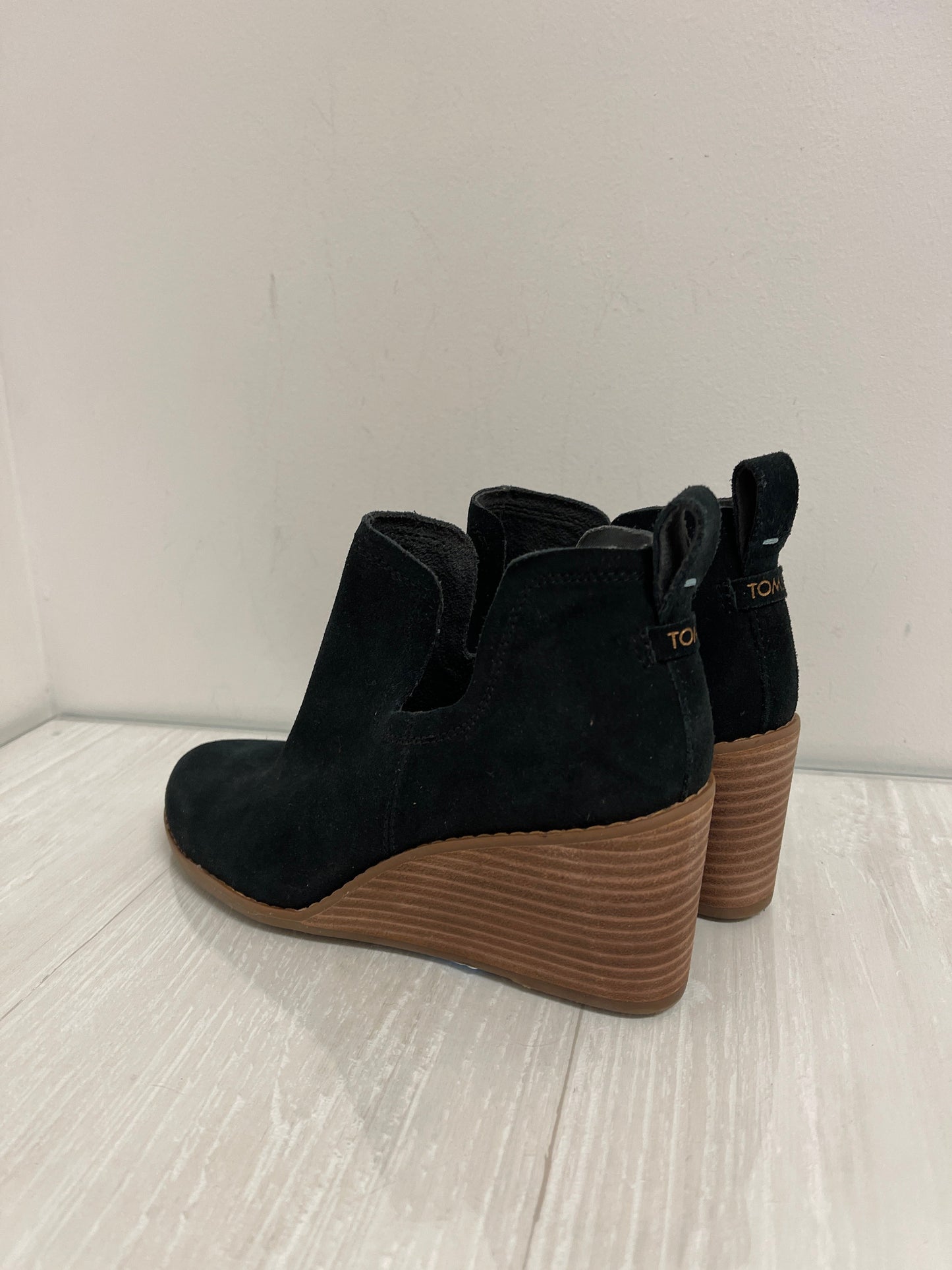 Boots Ankle Heels By Toms In Black, Size: 6