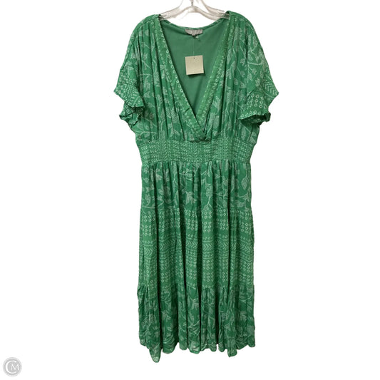 Dress Casual Maxi By Clothes Mentor In Green, Size: 1x