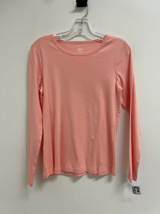 Top Long Sleeve By St Johns Bay In Pink, Size: S