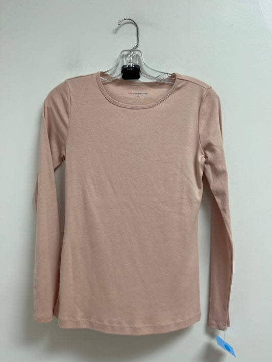 Top Long Sleeve By Liz Claiborne In Pink, Size: Xs