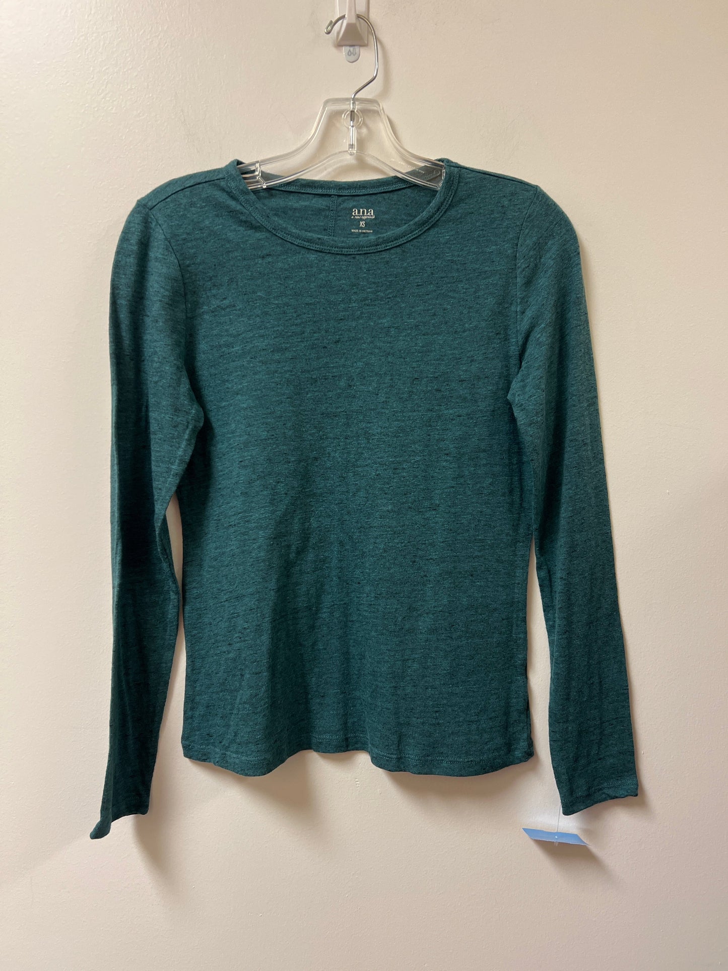 Top Long Sleeve By Ana In Blue, Size: Xs