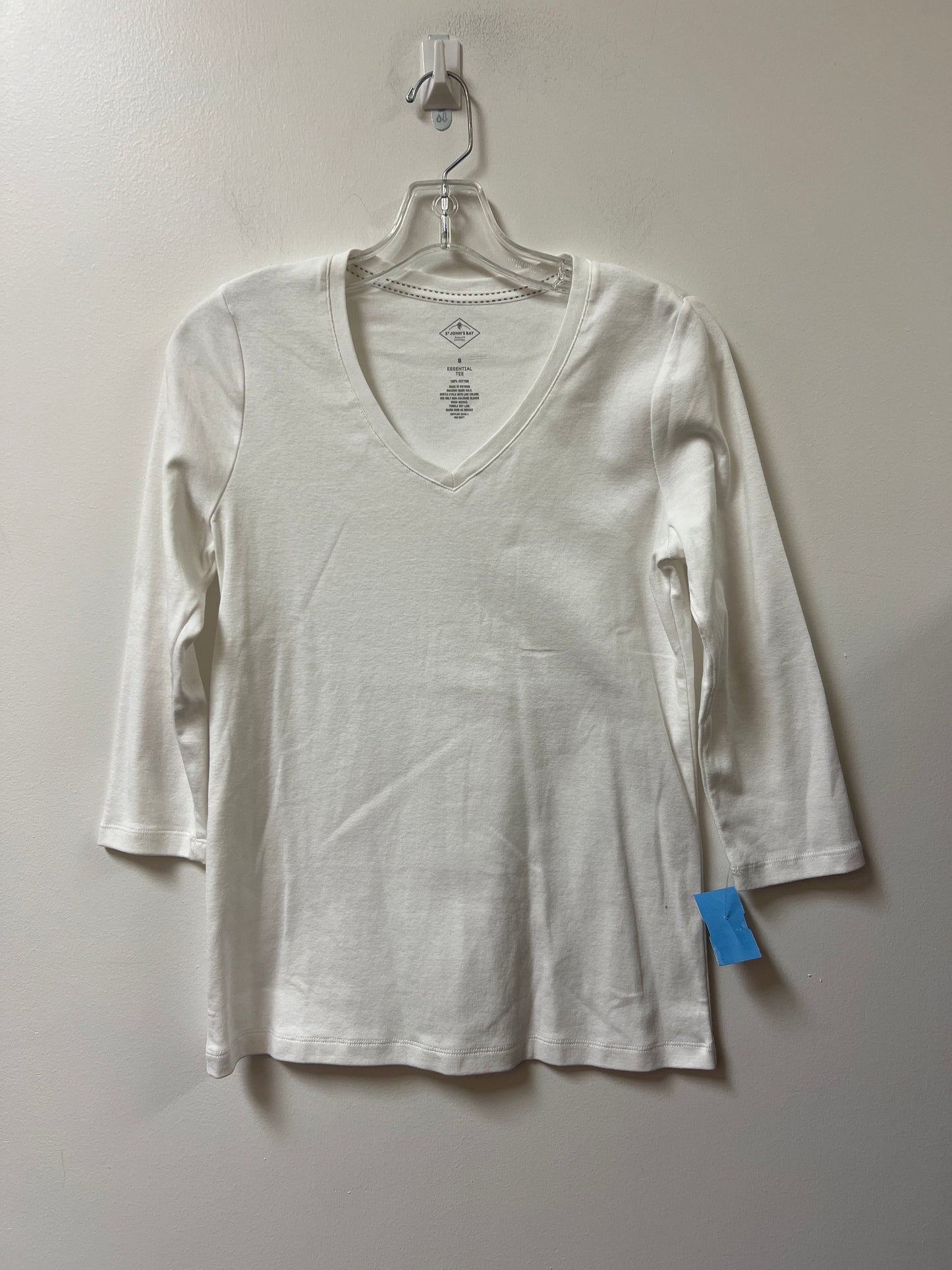 Top Long Sleeve By St Johns Bay In White, Size: S