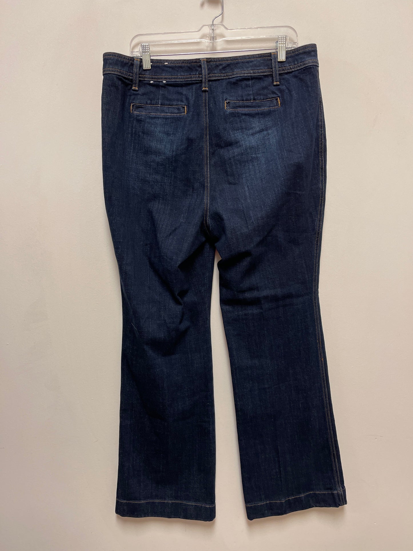 Jeans Flared By Talbots In Blue Denim, Size: 16