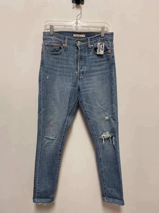 Jeans Skinny By Levis In Blue Denim, Size: 8