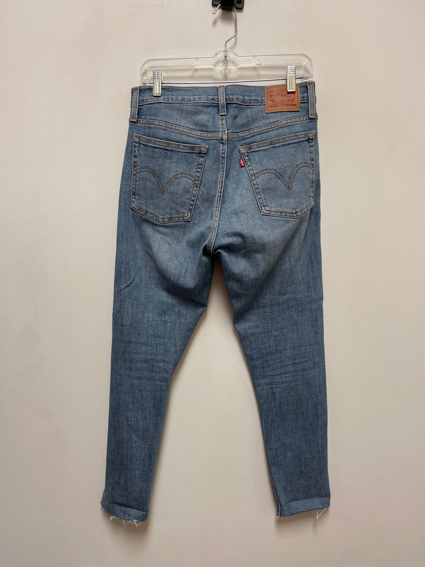 Jeans Skinny By Levis In Blue Denim, Size: 8