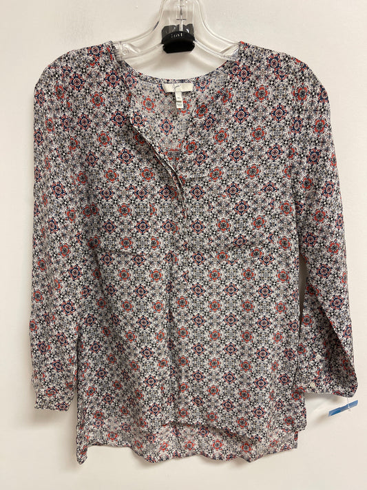 Top Long Sleeve By Joie In Blue & Orange, Size: Xs