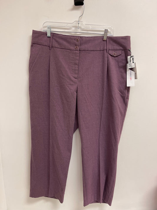 Pants Other By Liz Claiborne In Purple, Size: 18