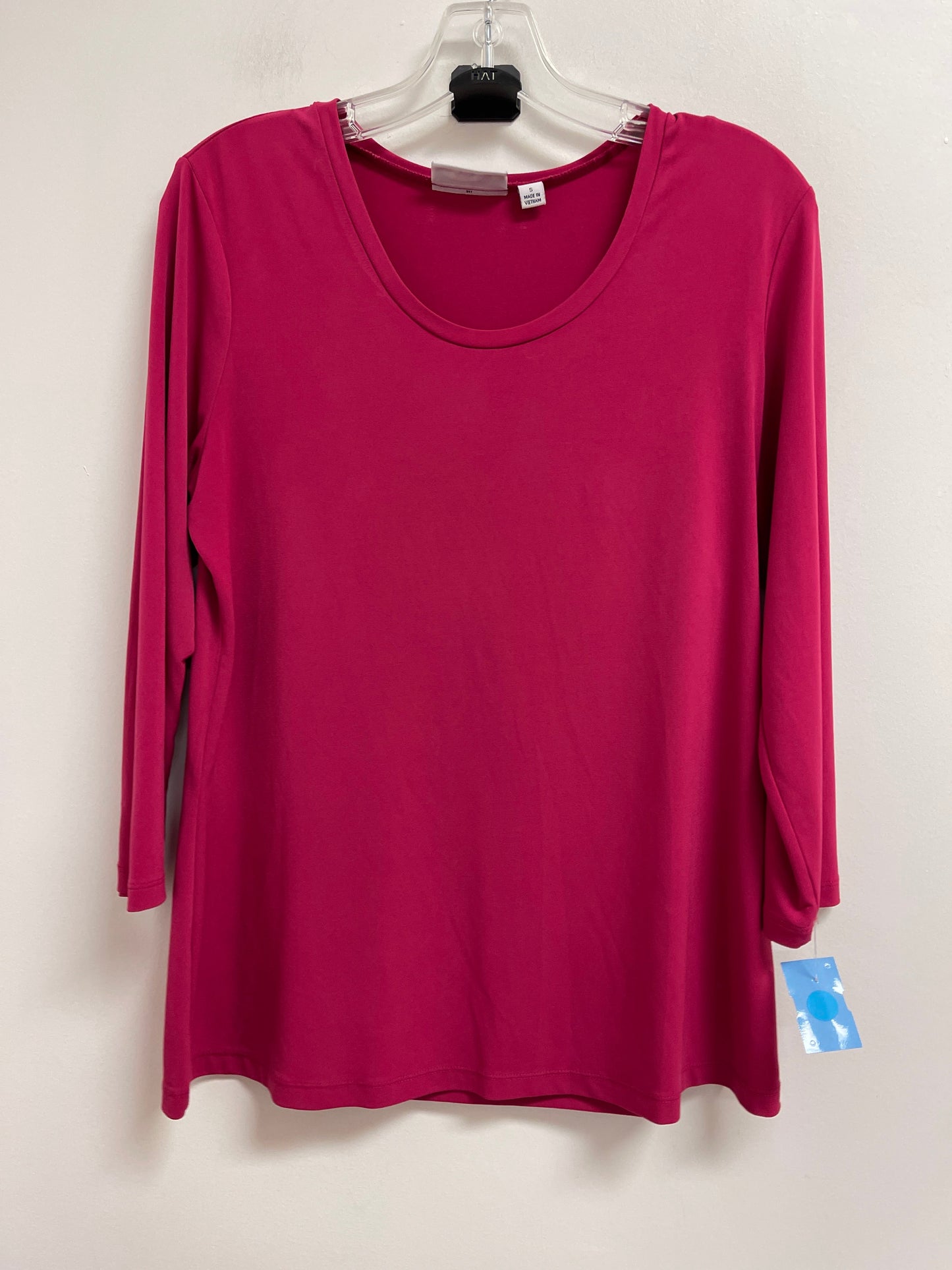 Top Long Sleeve By Susan Graver In Pink, Size: S