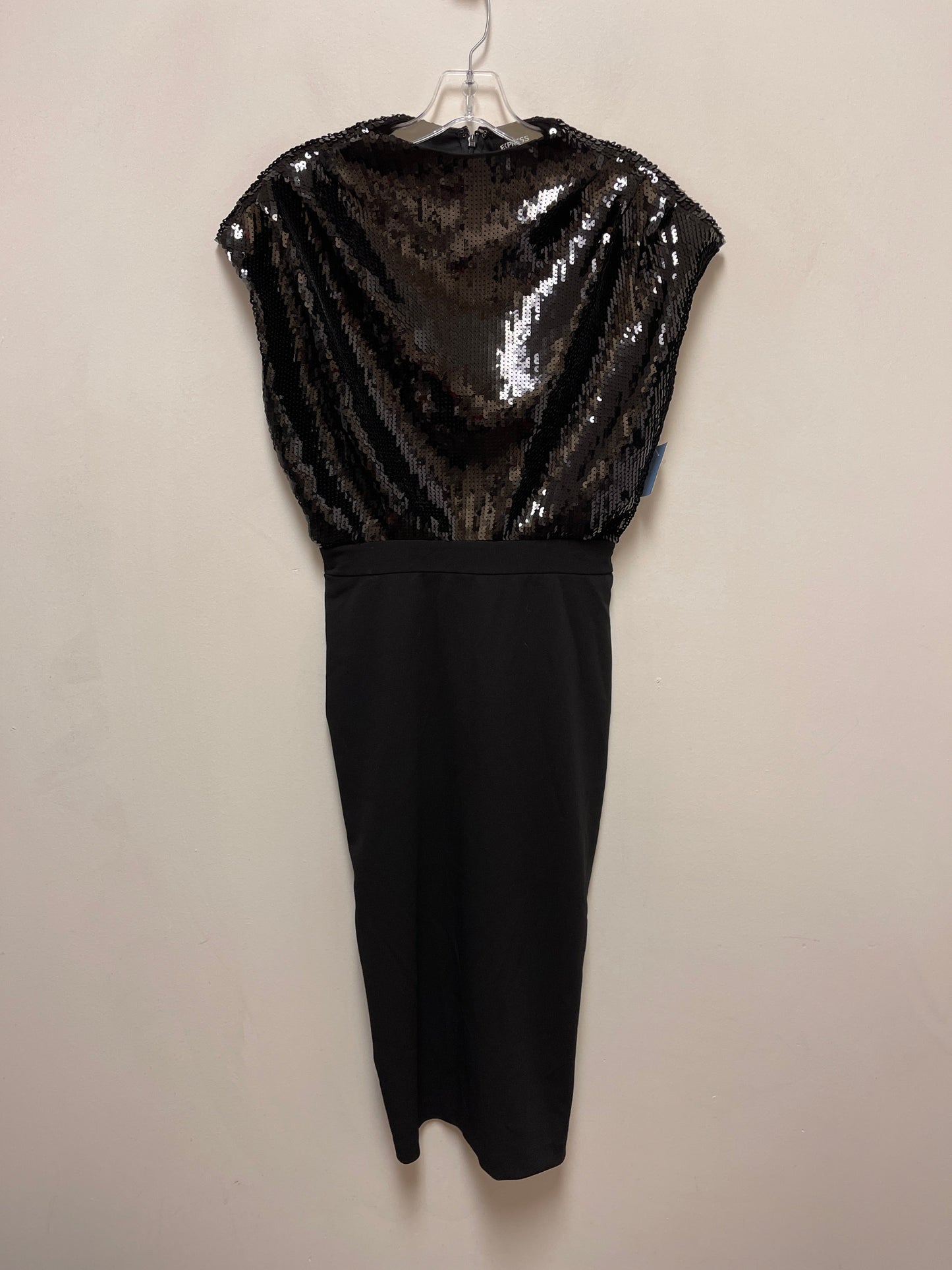 Dress Party Midi By Express In Black, Size: S