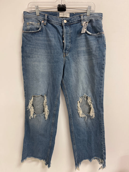 Jeans Straight By We The Free In Blue Denim, Size: 12