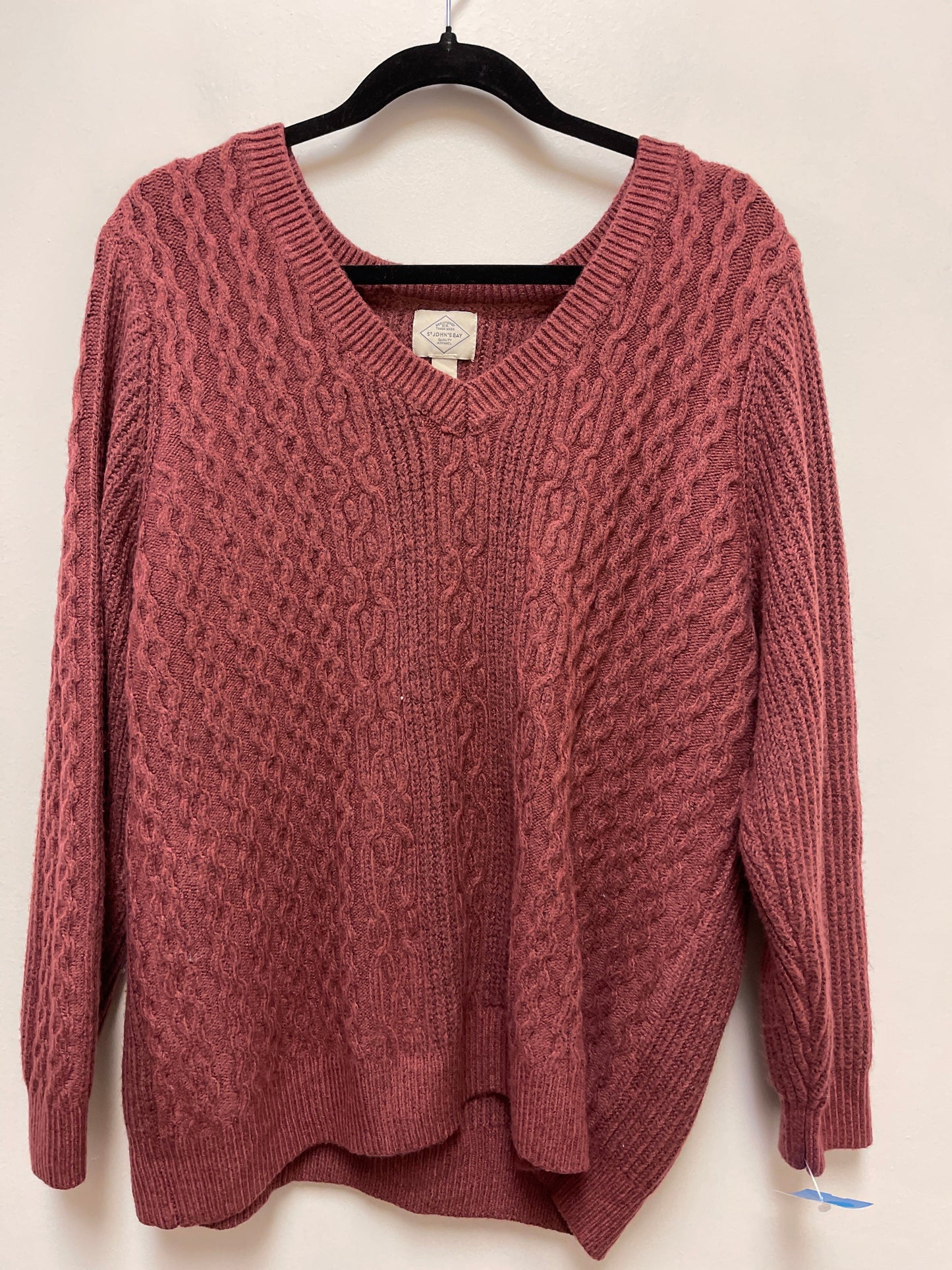 Sweater By St Johns Bay In Red, Size: 2x