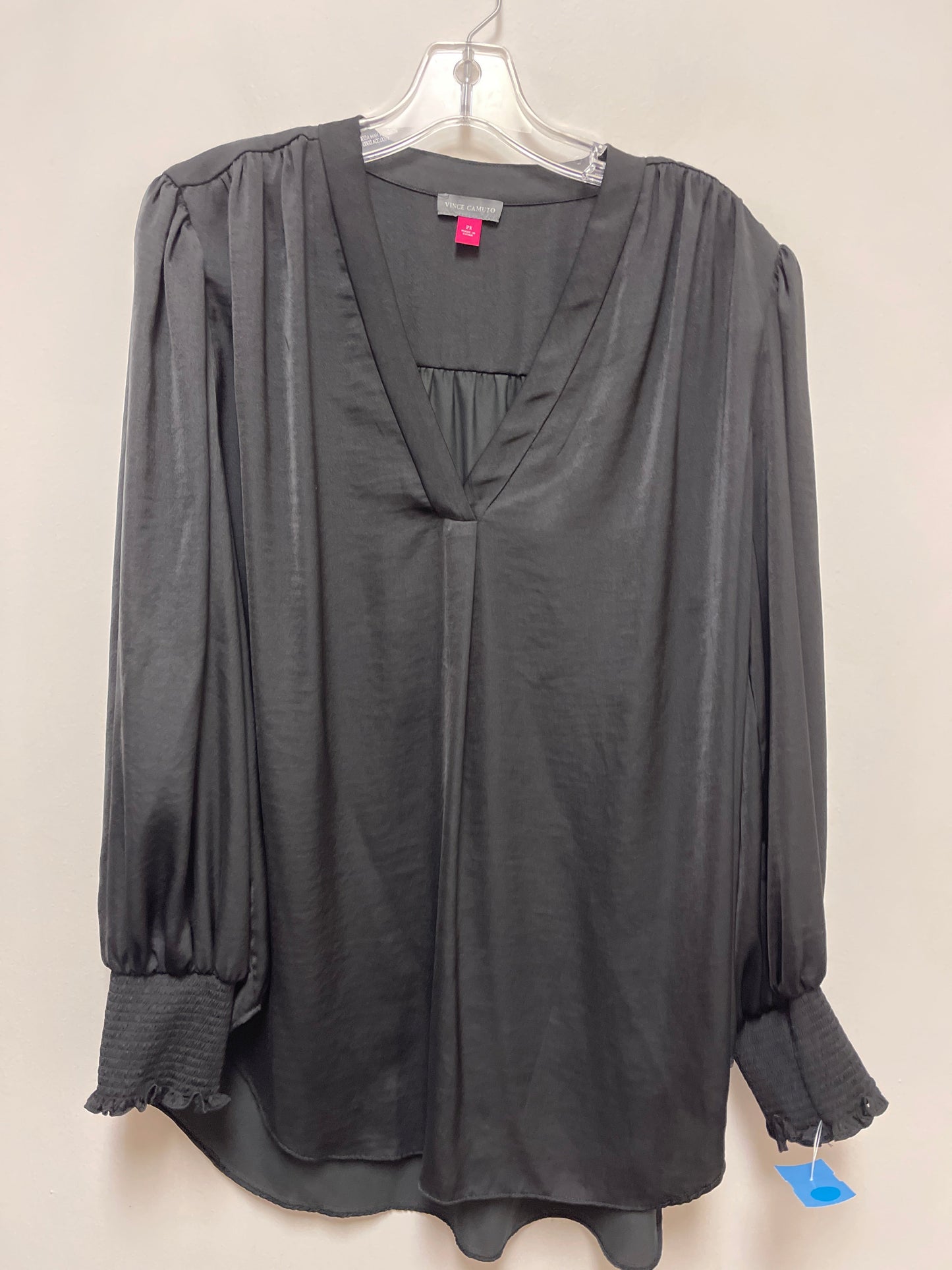 Top Long Sleeve By Vince Camuto In Black, Size: 2x