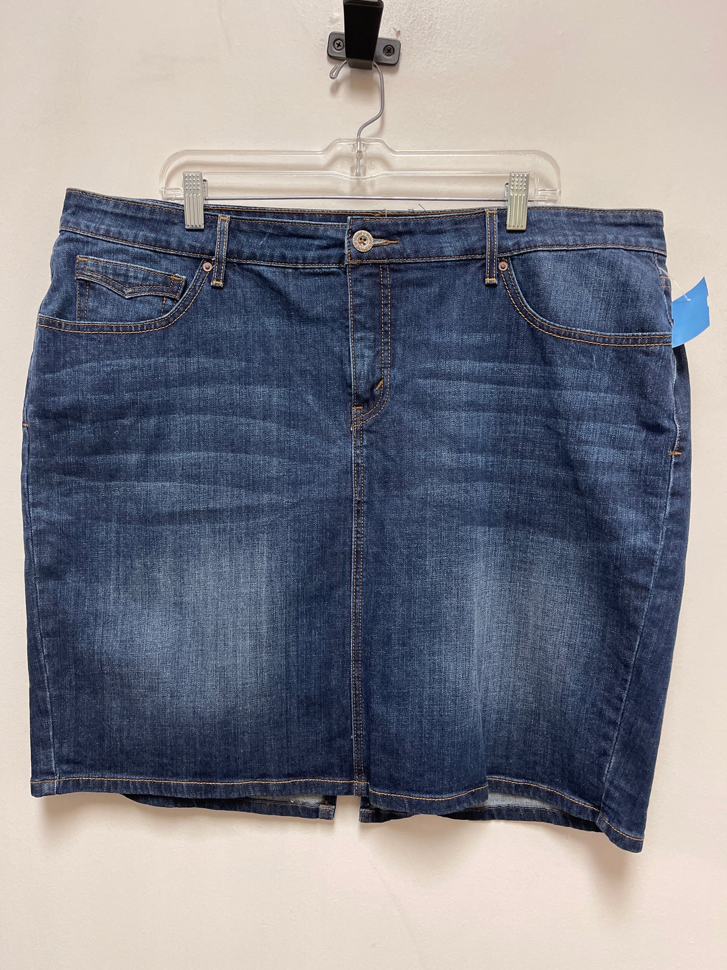 Skirt Mini & Short By Levis In Blue Denim, Size: 20