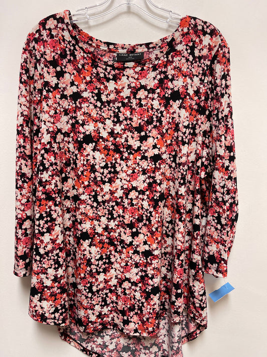 Top Long Sleeve By Lane Bryant In Floral Print, Size: Xl