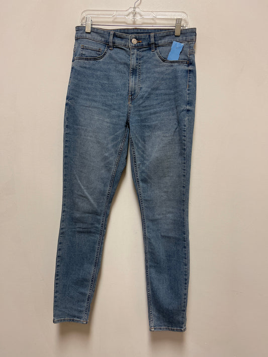 Jeans Skinny By H&m In Blue Denim, Size: 8