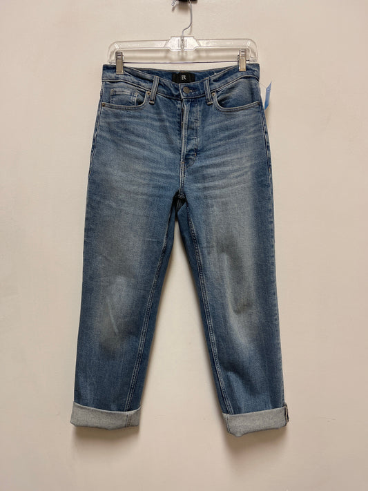 Jeans Cropped By Banana Republic In Blue Denim, Size: 6