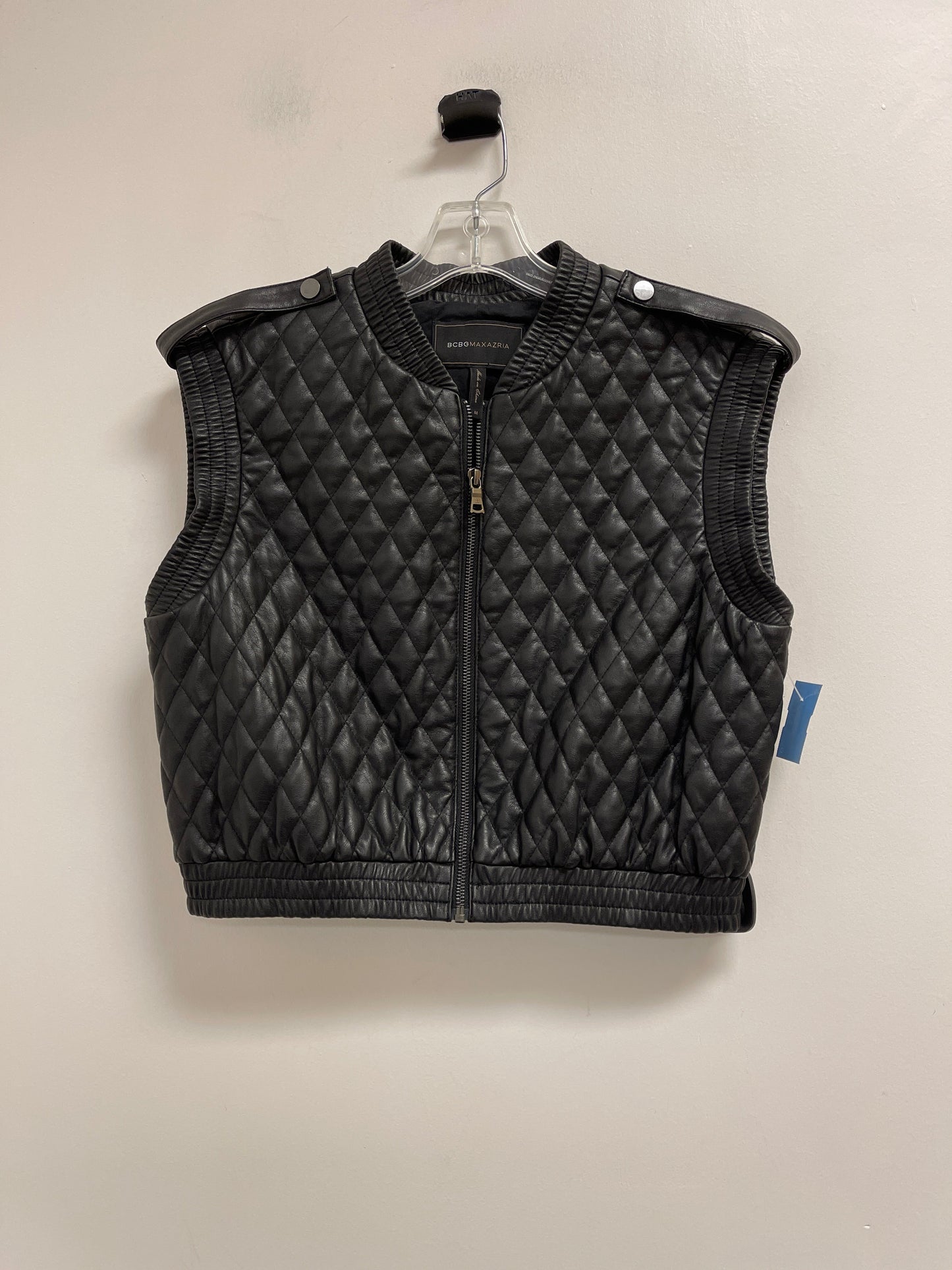 Vest Puffer & Quilted By Bcbgmaxazria In Black, Size: M