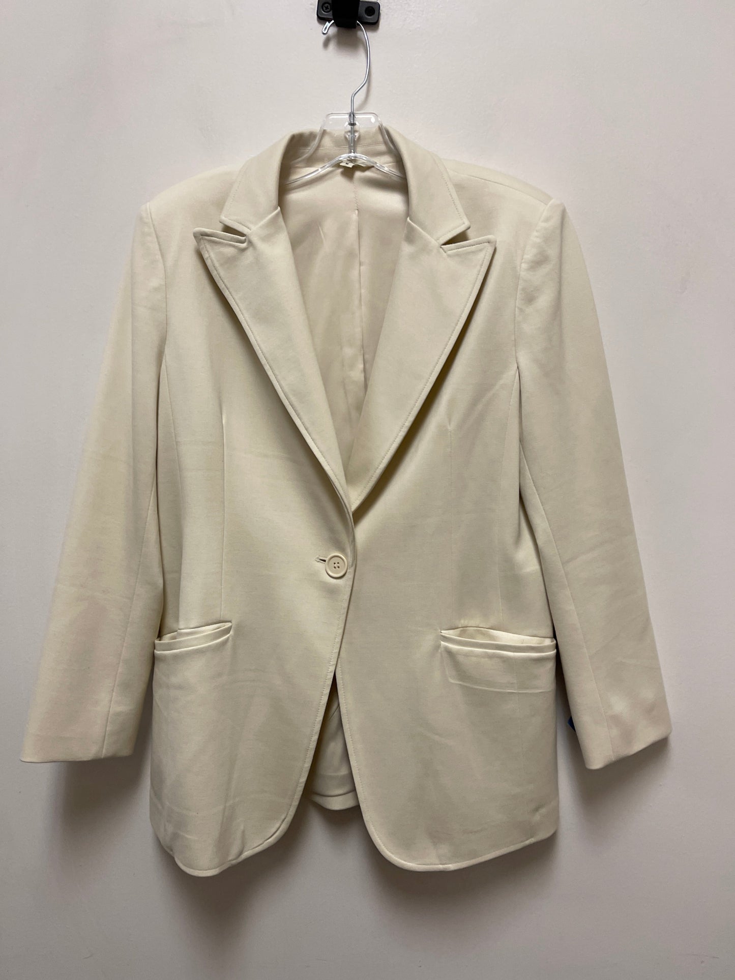 Blazer By Max Studio In Cream, Size: M