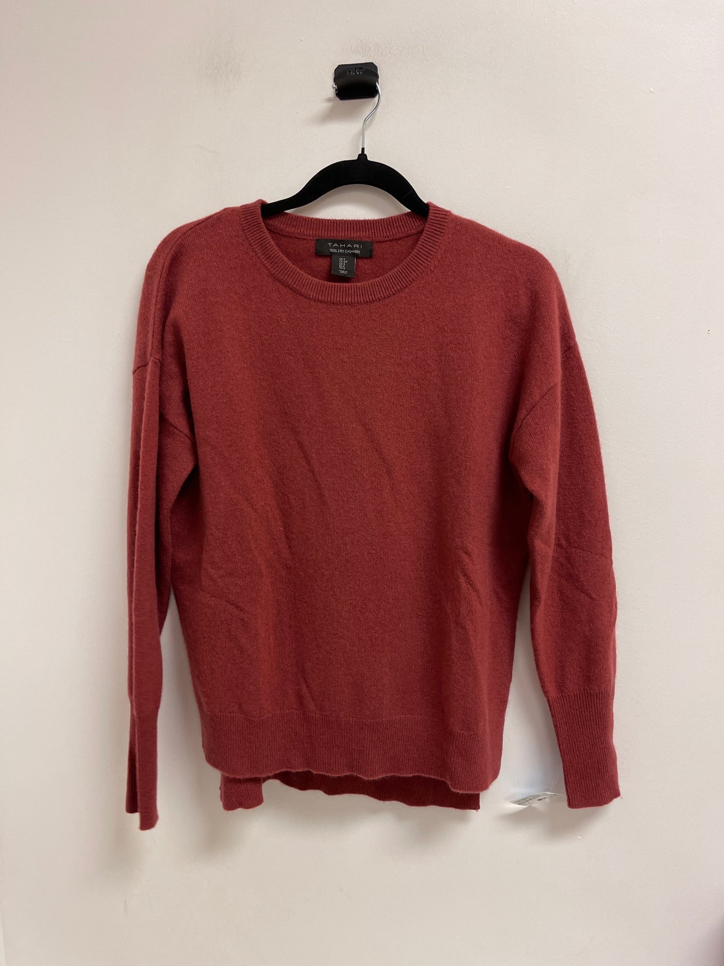 Sweater Cashmere By Tahari By Arthur Levine In Red, Size: S