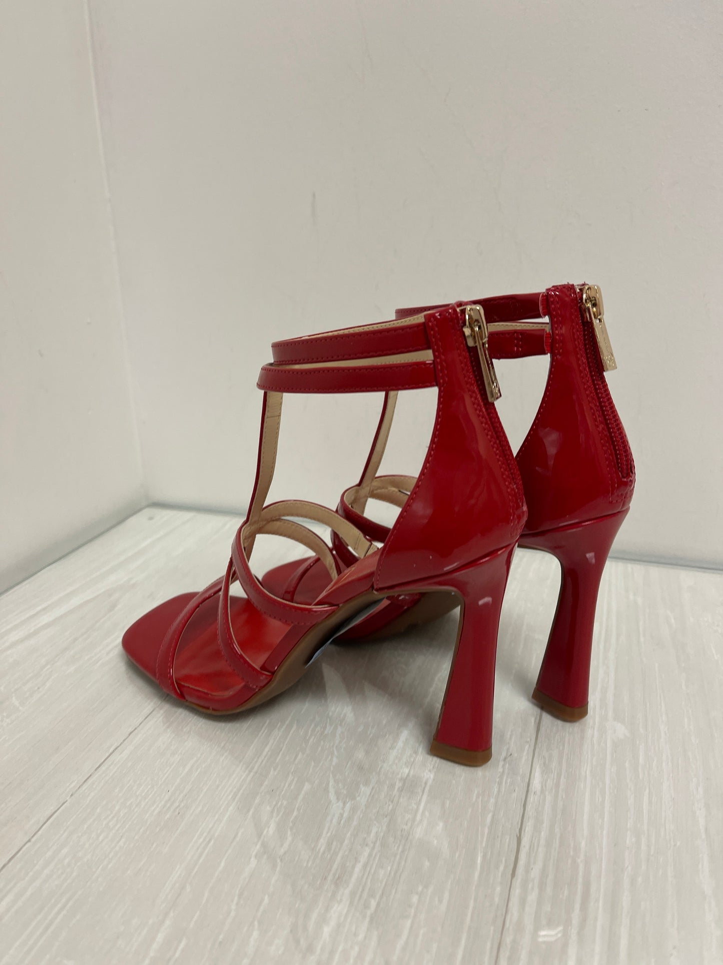 Sandals Heels Block By Jessica Simpson In Red, Size: 7