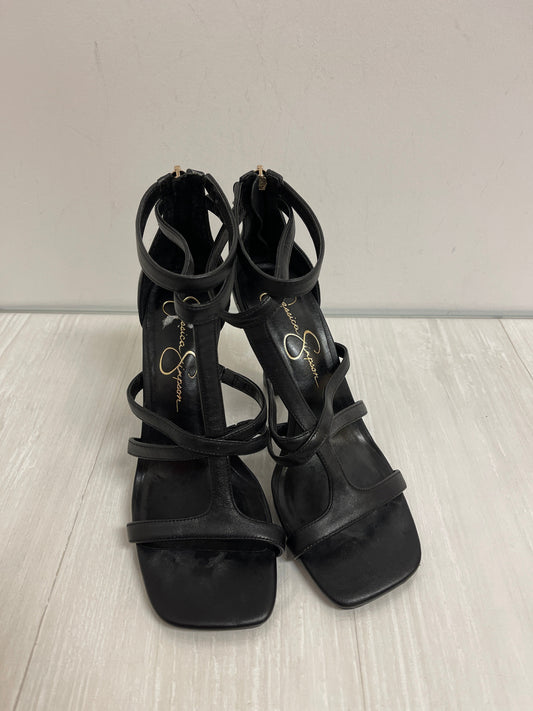 Sandals Heels Block By Jessica Simpson In Black, Size: 7