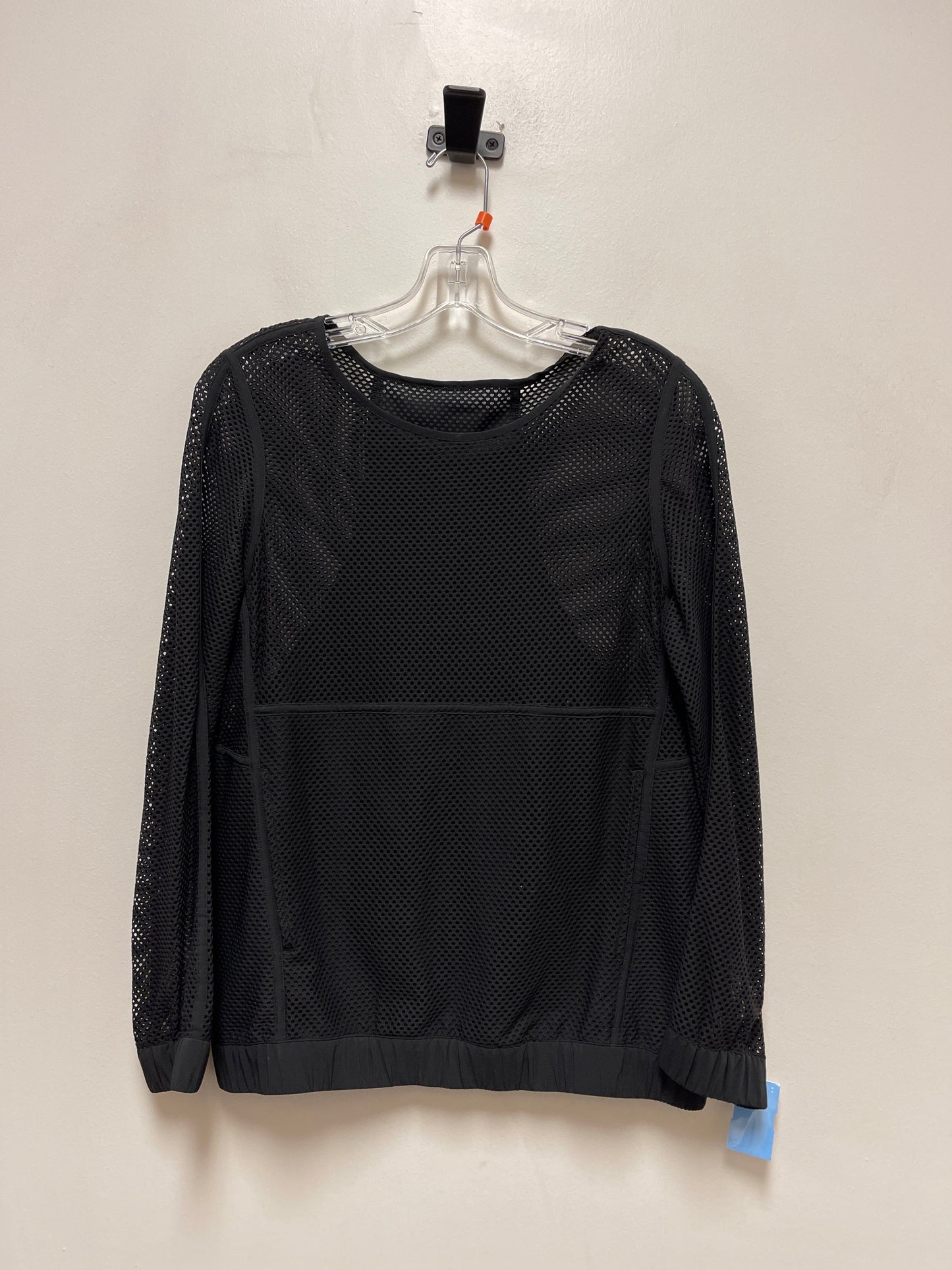 Athletic Top Long Sleeve Crewneck By Lululemon In Black, Size: S