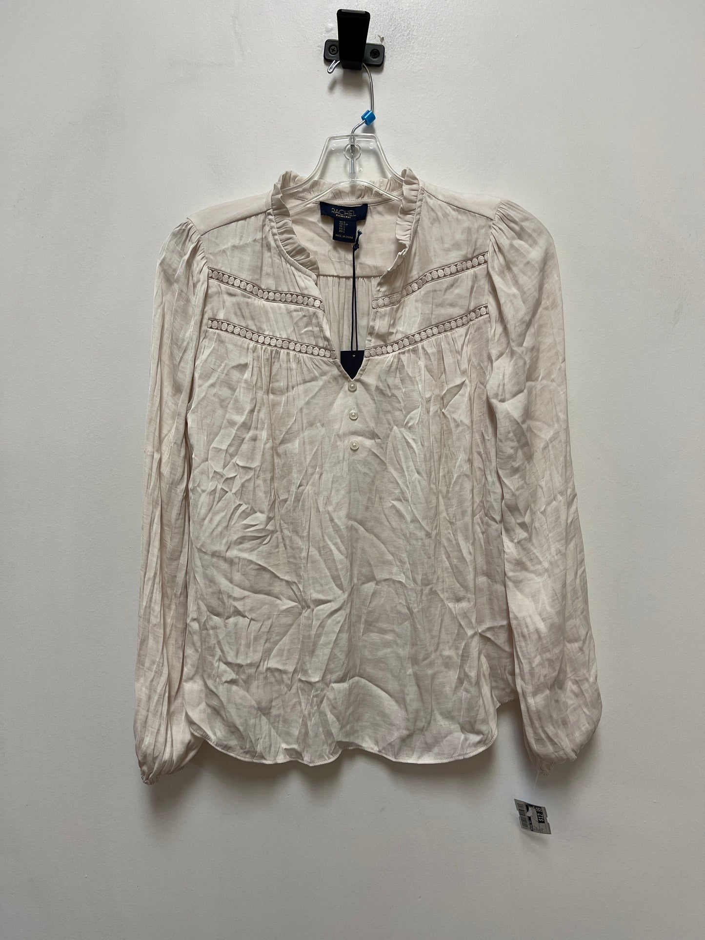 Top Long Sleeve By Rachel Roy In Cream, Size: S