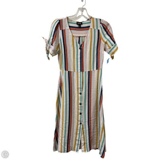 Dress Casual Midi By Ana In Striped Pattern, Size: Xs