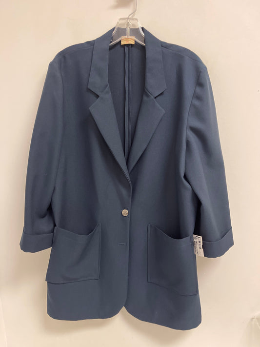 Blazer By Clothes Mentor In Navy, Size: 2x