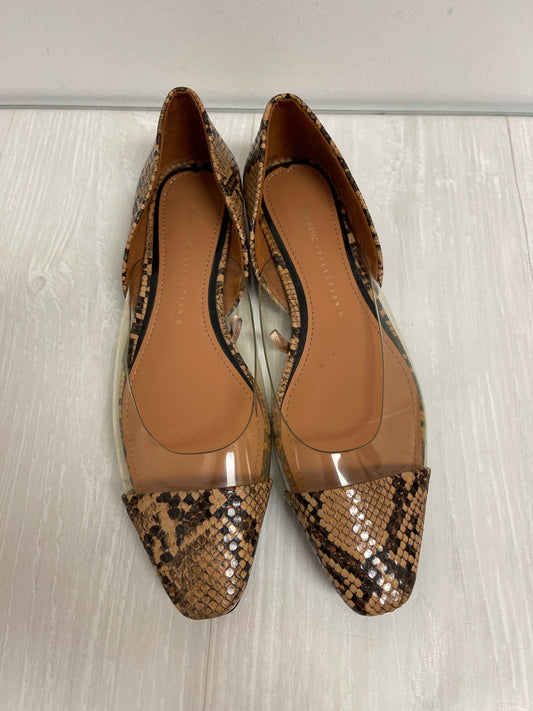 Shoes Flats By Zara Basic In Snakeskin Print, Size: 6.5