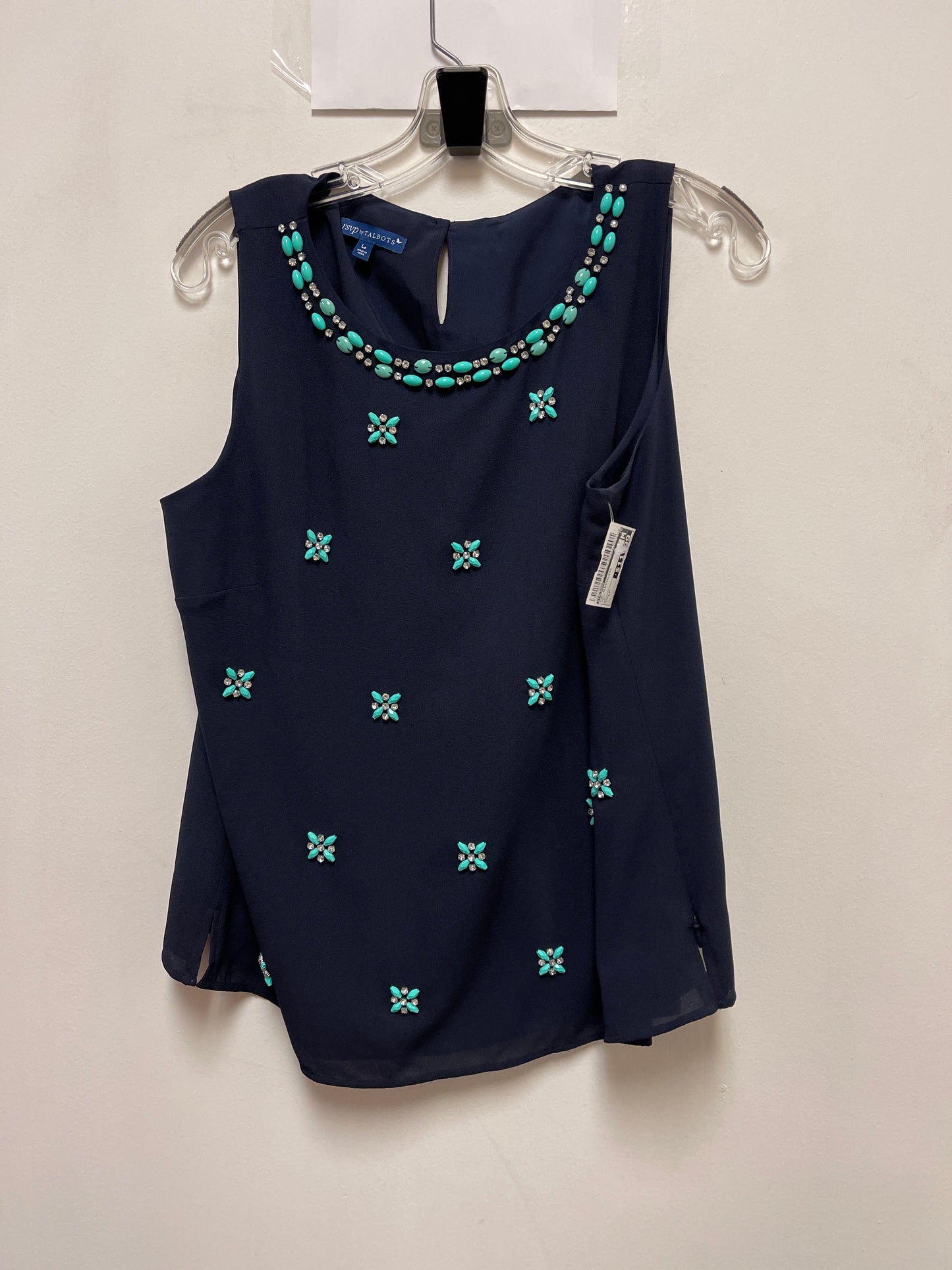 Top Sleeveless By Talbots In Navy, Size: Lp