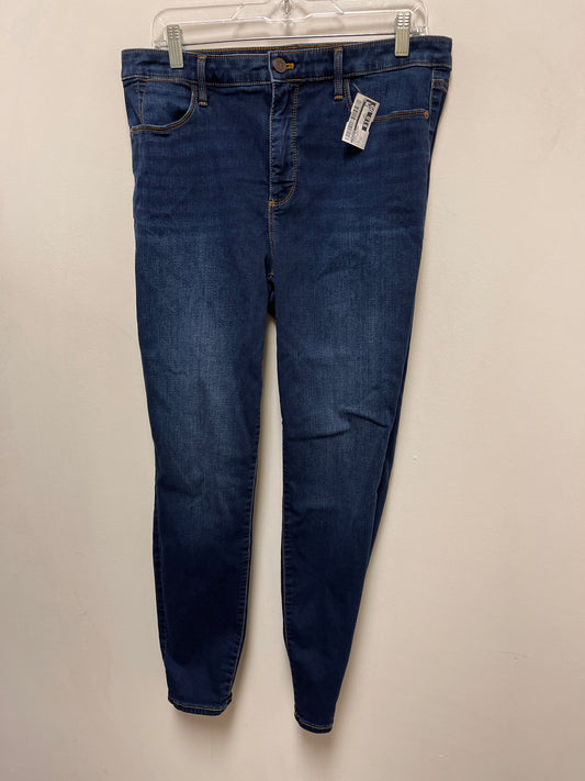 Jeans Skinny By Talbots In Blue Denim, Size: 12